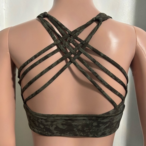 LULULEMON ATHLETICA Women's Olive Free to Be Long-Line Bra - Picture 3 of 12